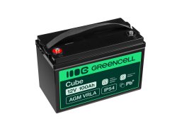Green Cell® AGM Bateria 12V 100Ah Gel Bateria hermetica Caravan Bateria solar fotovoltaicos silla de ruedas
