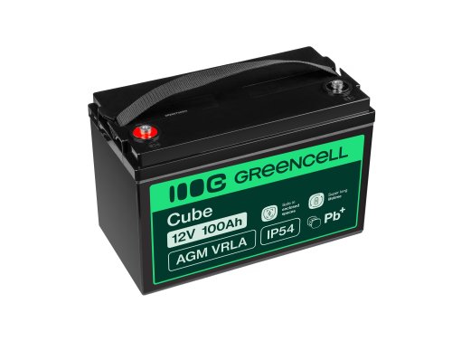 Green Cell® AGM Bateria 12V 100Ah Gel Bateria hermetica Caravan Bateria solar fotovoltaicos silla de ruedas