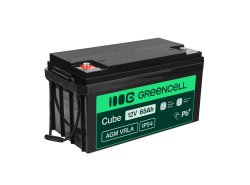 Green Cell® AGM Bateria 12V 65Ah Gel Bateria hermetica segadora scooter Barco de pesca bote cortacéspedes - OUTLET