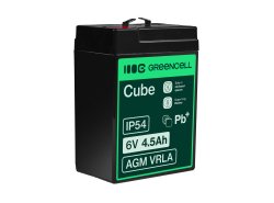 Green Cell® AGM Bateria 6V 4.5Ah Gel Bateria hermetica sistemas de alarma juguetes eléctricos para niños