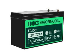 Green Cell® AGM Bateria 12V 7.2Ah Gel Bateria hermetica sistemas de alarma juguetes eléctricos para niños