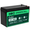 Green Cell® AGM Bateria 12V 9Ah Gel Bateria hermetica UPS reserva de bateria sistemas de UPS USV