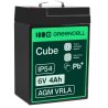 Green Cell® AGM Bateria 6V 4Ah Gel Bateria hermetica sistemas de alarma juguetes eléctricos para niños