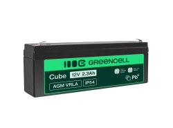 Green Cell® AGM Bateria 12V 2.3Ah Gel Bateria hermetica sistemas de alarma juguetes eléctricos para niños