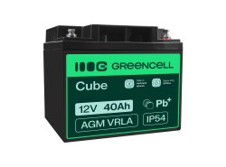 Green Cell® AGM Bateria 12V 40Ah Gel Bateria hermetica Caravan Bateria solar fotovoltaicos silla de ruedas