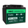 Green Cell® AGM Bateria 12V 44Ah Gel Bateria hermetica segadora scooter Barco de pesca bote cortacéspedes