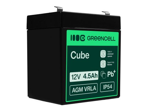 Green Cell® AGM Bateria 12V 4.5Ah Gel Bateria hermetica UPS reserva de bateria sistemas de UPS USV