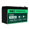 Green Cell® AGM Bateria 12V 8Ah Gel Bateria hermetica sistemas de alarma juguetes eléctricos para niños
