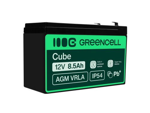 Green Cell® AGM Bateria 12V 8.5Ah Gel Bateria hermetica sistemas de alarma juguetes eléctricos para niños