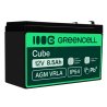 Green Cell® AGM Bateria 12V 8.5Ah Gel Bateria hermetica sistemas de alarma juguetes eléctricos para niños