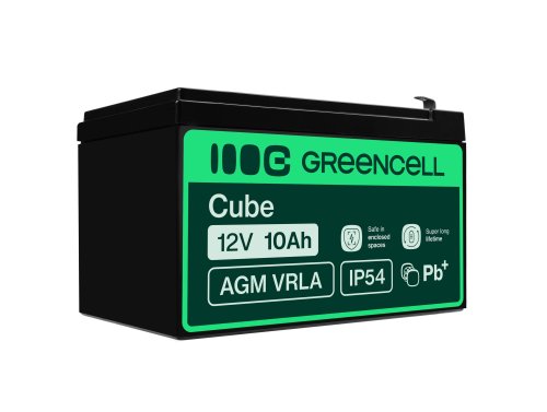 Green Cell® AGM Bateria 12V 10Ah Gel Bateria hermetica UPS reserva de bateria sistemas de UPS USV