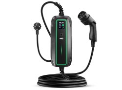 Green Cell Cargador Móvil 3.6kW Tipo 2 - Schuko 6.5m GC PowerCable para Cargar EV Coches Eléctricos e Híbridos Enchufables PHEV