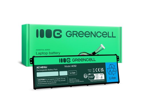 Green Cell Batería AC14B13J AC14B18J para Acer Aspire 3 A315-23 A315-55G ES1-111M ES1-331 ES1-531 ES1-533 ES1-571
