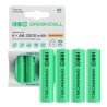 4x Pilas Recargables AA R6 2000mAh Ni-MH Baterías precargadas Green Cell