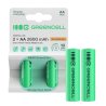 2x Pilas Recargables AA R6 2600mAh Ni-MH Baterías precargadas Green Cell