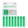 8x Pilas Recargables AAA R3 950mAh Ni-MH Baterías precargadas Green Cell