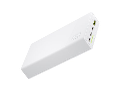 Green Cell PowerPlay20s blanco Power Bank 20000mAh 22.5W PD USB C Bateria Externa con Carga Rápida para iPhone 15 14 13 12