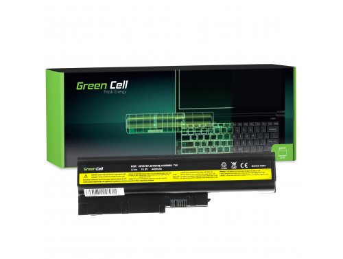 Batería para laptop Lenovo IBM ThinkPad T60 6463 4400 mAh - Green Cell
