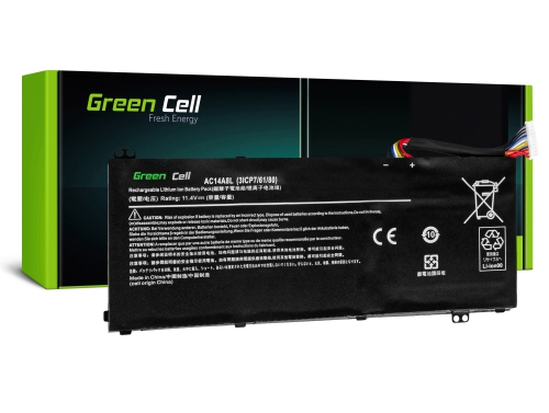 Batería para laptop Acer Aspire V15 Nitro VN7-591G 3800 mAh - Green Cell