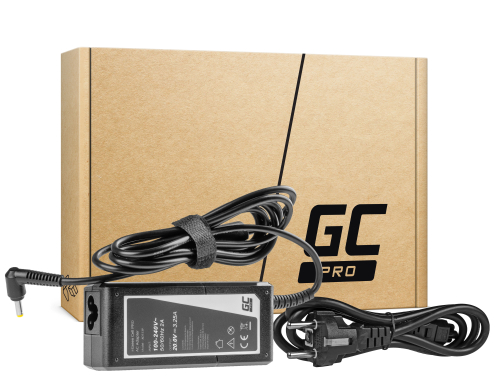 Cargador para Lenovo Yoga 510-14ISK 80S7 65W 3.25A rund (4,0-1,7 mm) - Green Cell